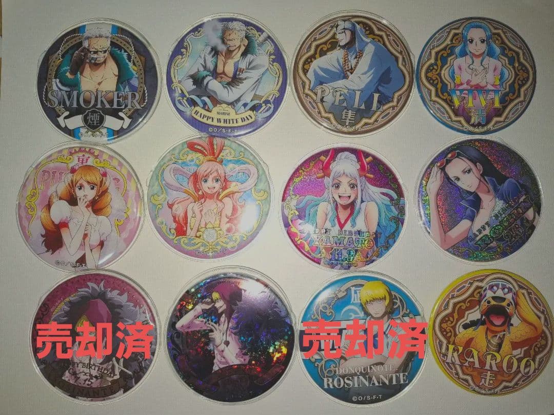 ONE PIECEキャラクター缶バッジセット