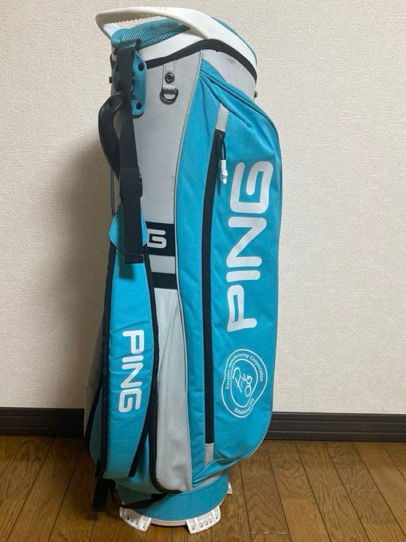 PING キャディバッグ 青 グレー