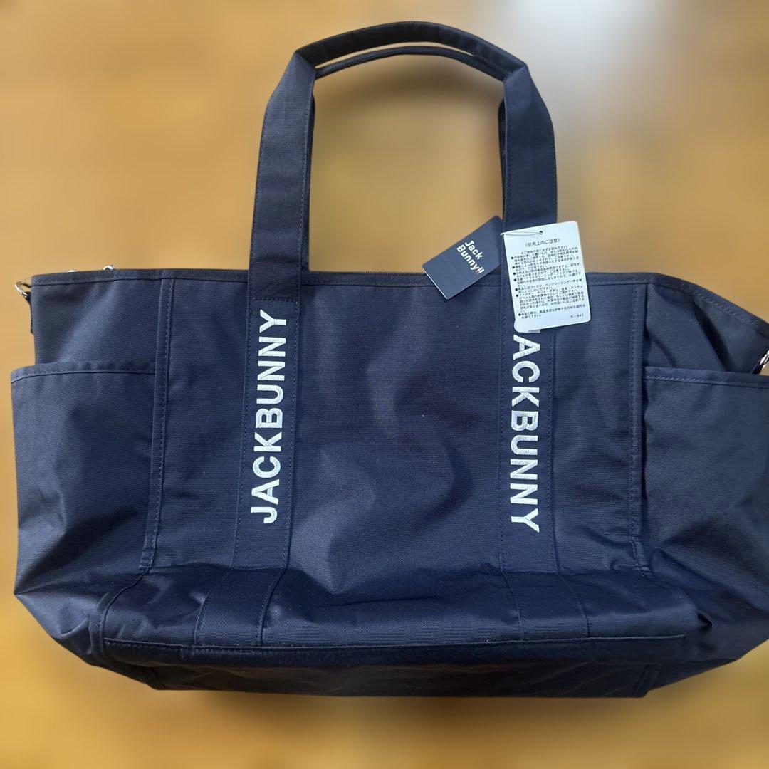 新品 Jack Bunny ジャックバニー 2WAY BIG トートバッグ 紺