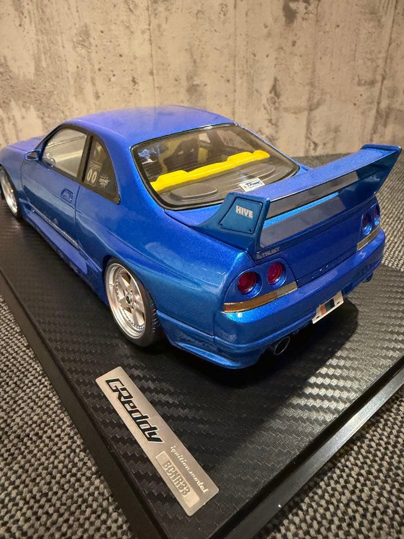 ミニカー IG3128 GReddy GT-R (BCNR33) Blue 