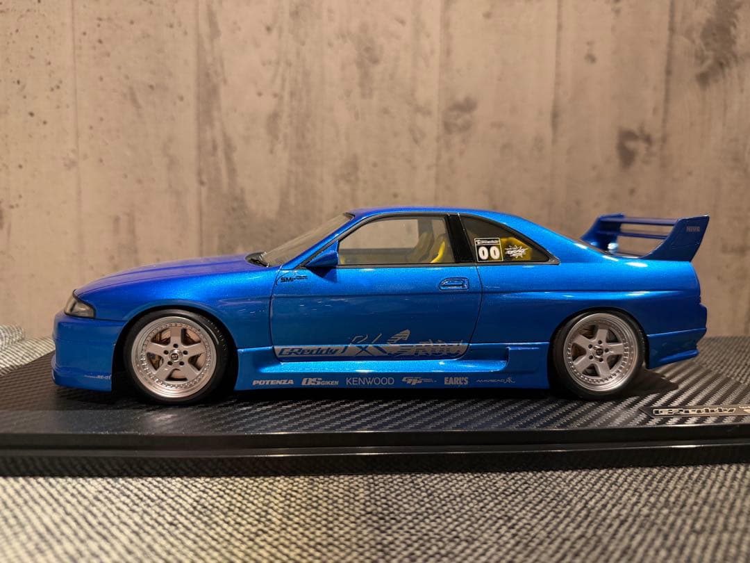 ミニカー IG3128 GReddy GT-R (BCNR33) Blue 