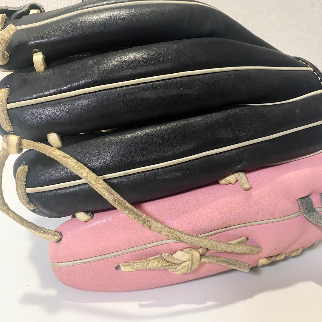 ミズノプロ 軟式 オーダーグラブ 耕作印 内野手 ピンク MizunoPro