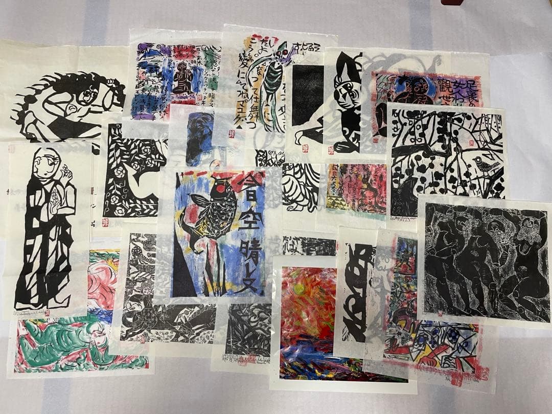 棟方志功 19点 2002年 2003年 木版画 油画作品 版画カレンダー