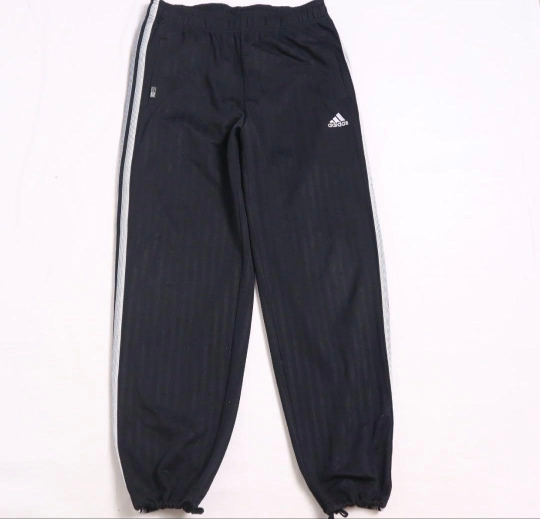 00s adidas アディダス　トラックパンツ　ワイドストレート　黒　ブラック