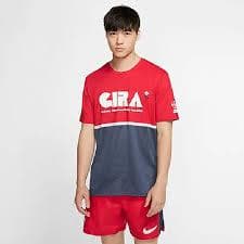 新品未使用　ギャクソウ　トレーニングTシャツ 赤/ネイビー　サイズL