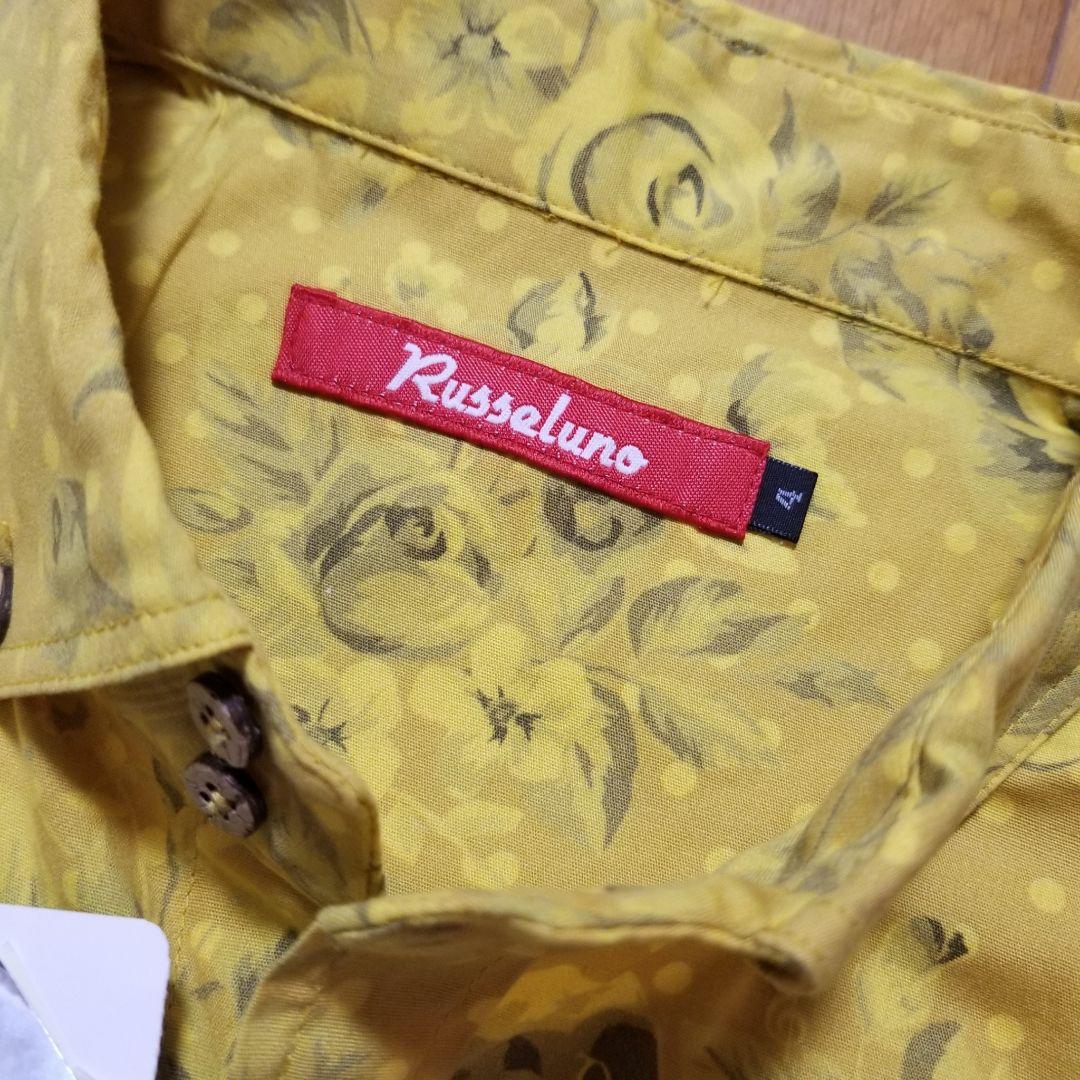 新品RUSSELUNO ラッセルノ 半袖シャツ 花柄 ゴルフウェア