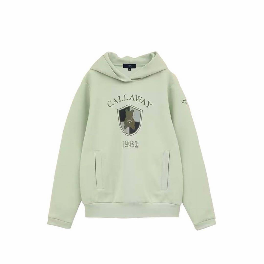 【美品】Callaway ダンボールスウェット ベア柄 セットアップ