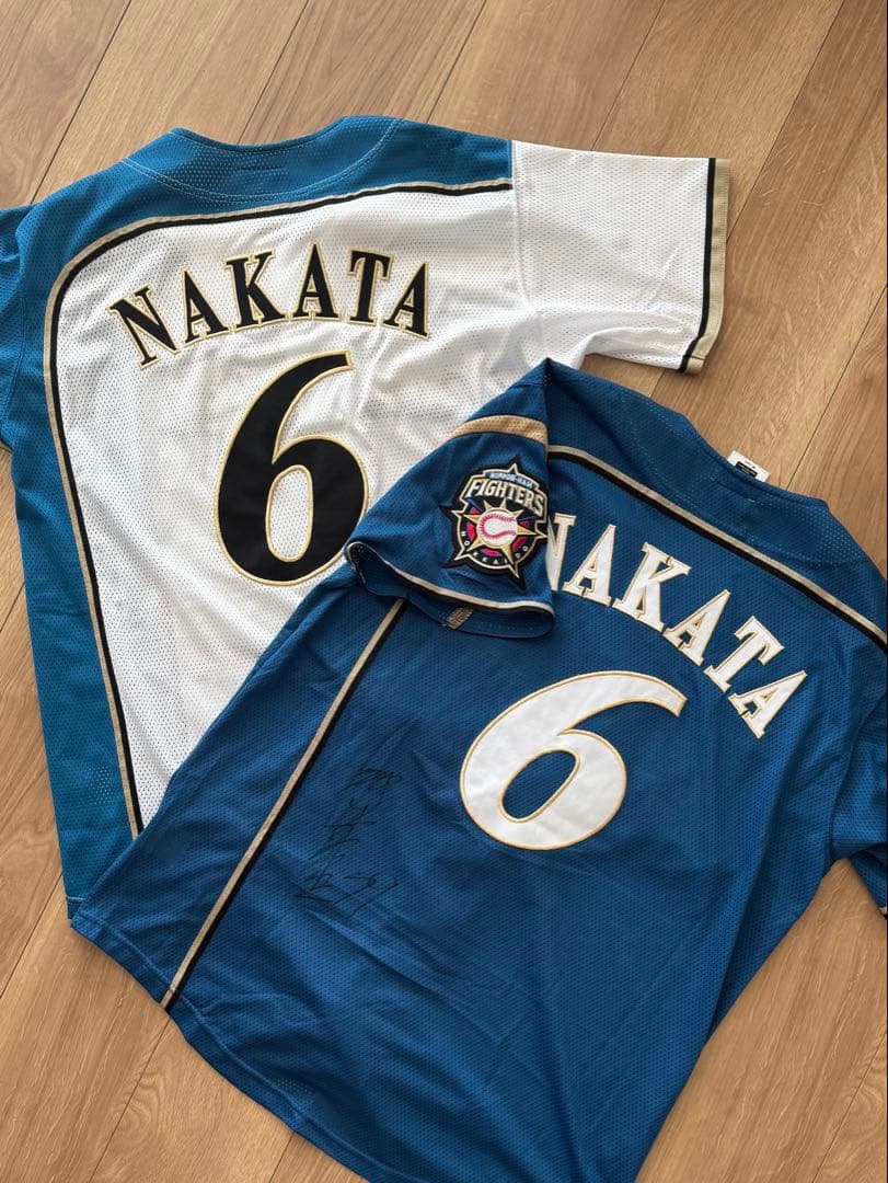 【美品】北海道日本ハムファイターズ 中田翔 2枚セット 城石憲之コーチサイン入