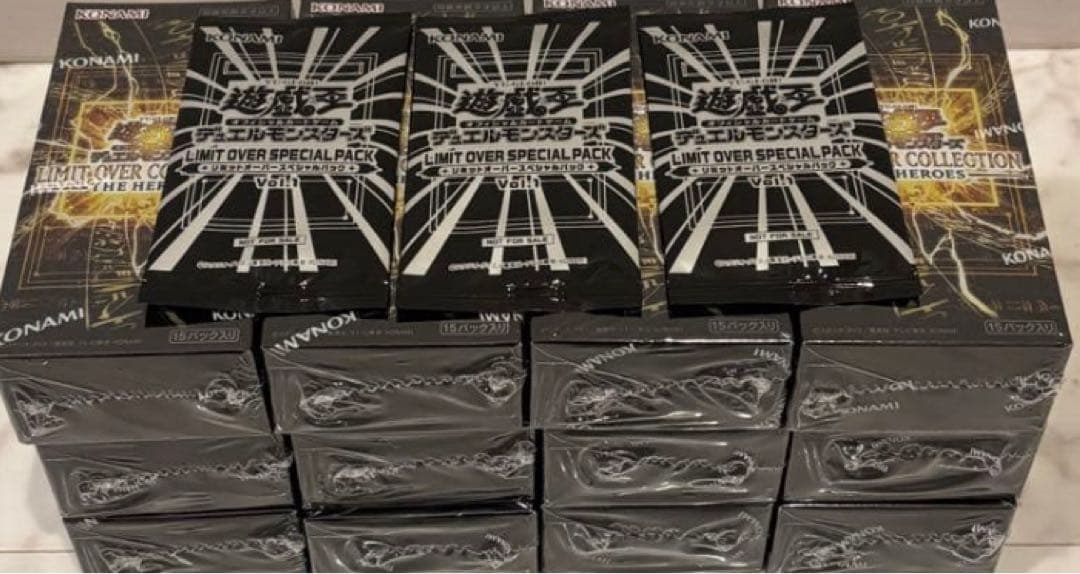 遊戯王 LIMIT OVER 新品未開封12BOXプロモ3パック シュリンク有り