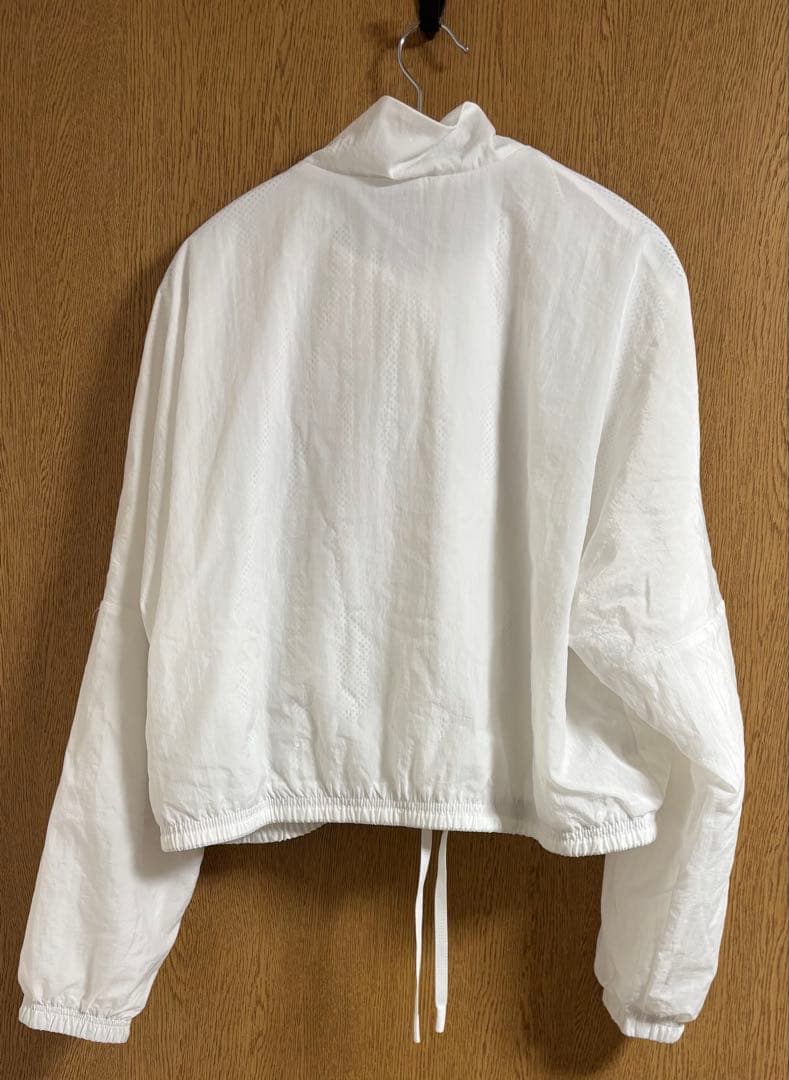新品未使用/adidas/クロップドジャケット/ホワイト/XL/ナイロン