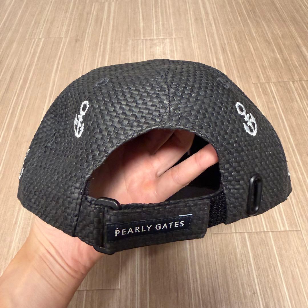 新品タグ付き　PEARLY GATES メッシュキャップ ブラック