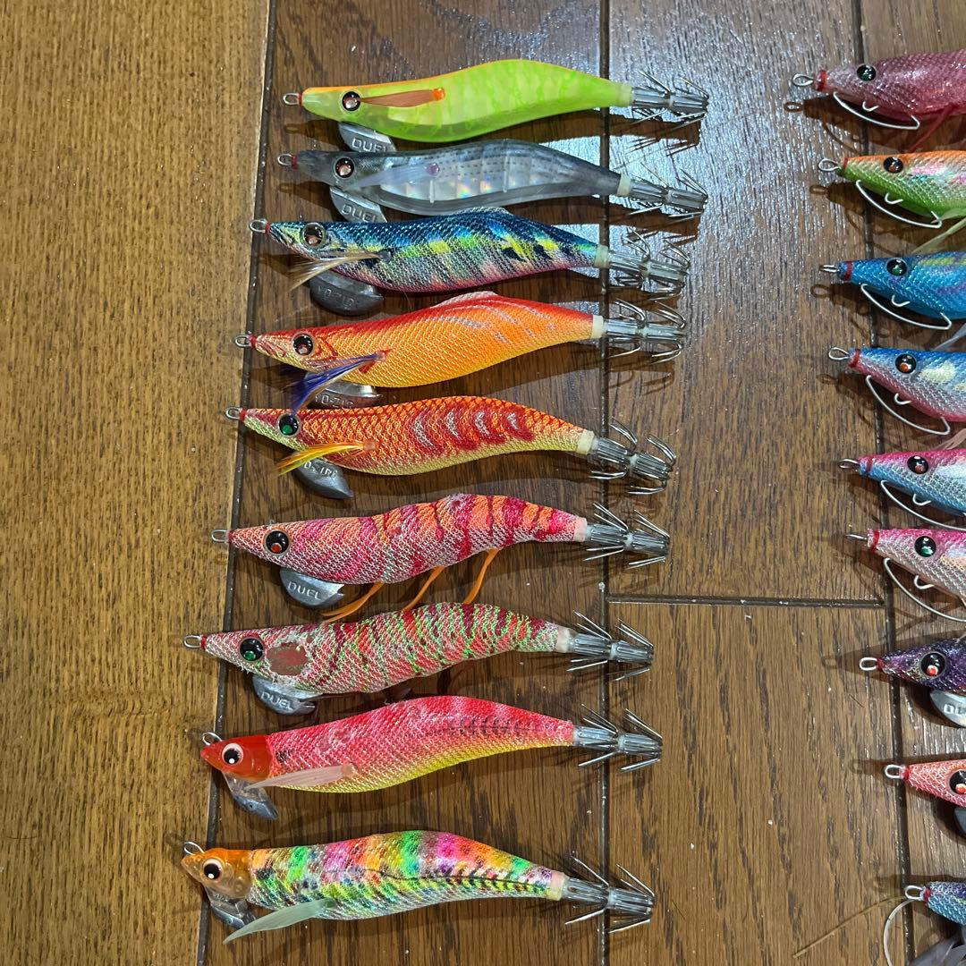 デュエル　パタパタ　エギ　3号　18本セット　デュエルのケース付き！