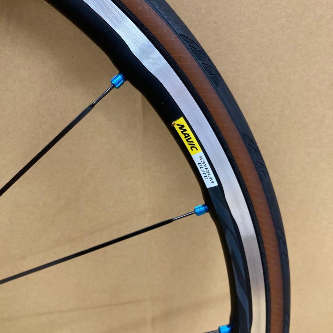 MAVIC KSYRIUM ELITE BLUE前後セット タイヤ、チューブ付き