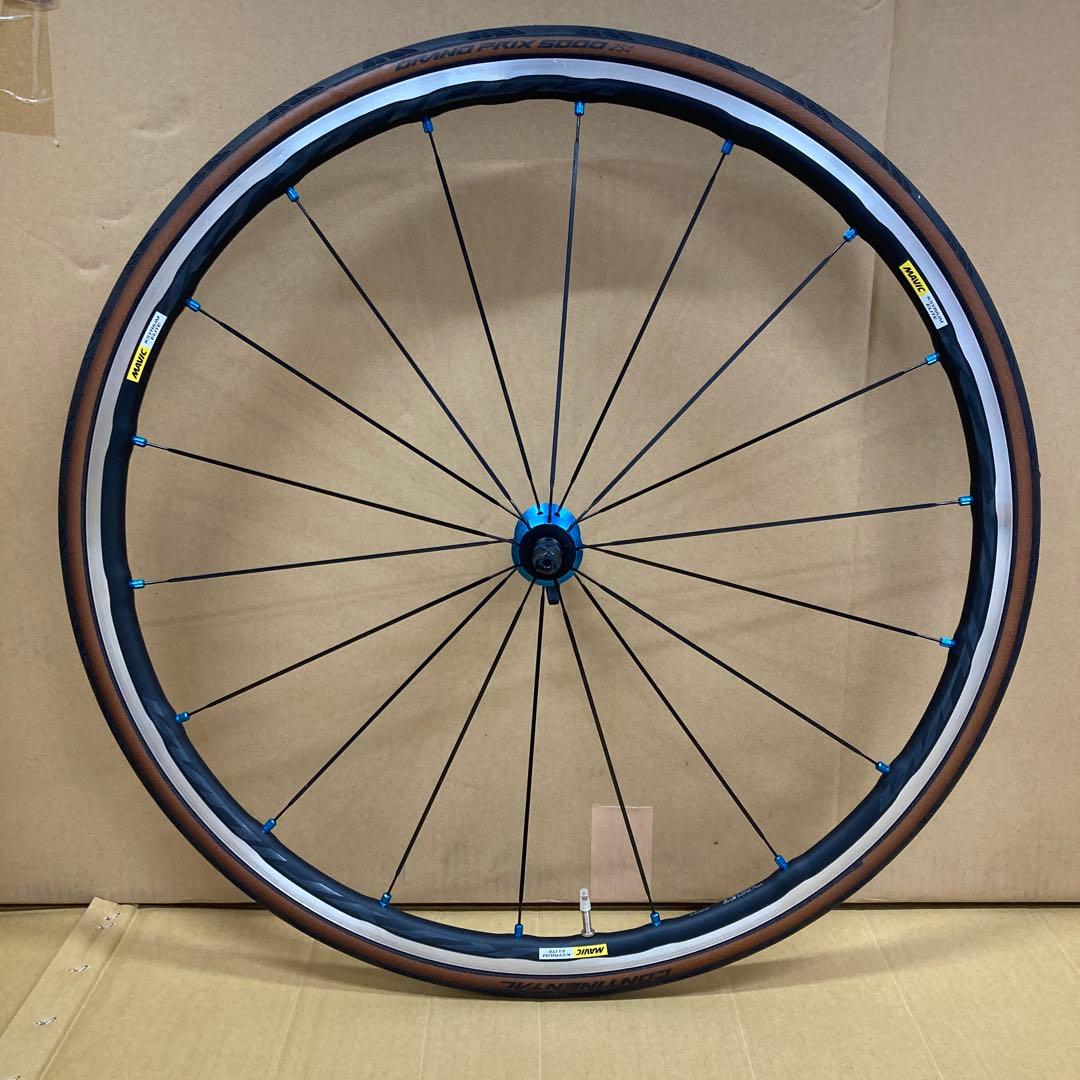 MAVIC KSYRIUM ELITE BLUE前後セット タイヤ、チューブ付き
