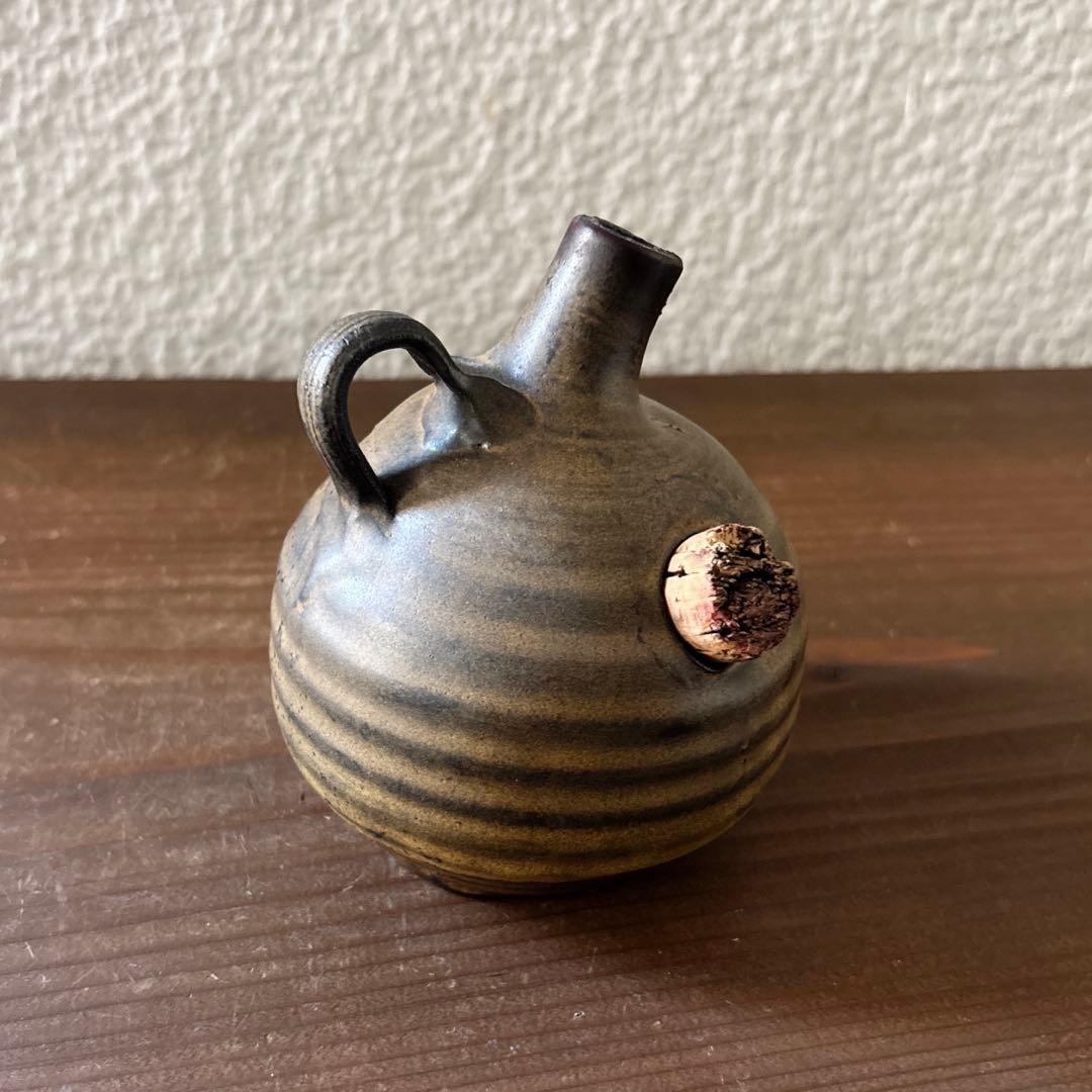 オランダ ヴィンテージ陶器 オイルランプ 花器 一輪挿し オブジェ 卓上ランプ