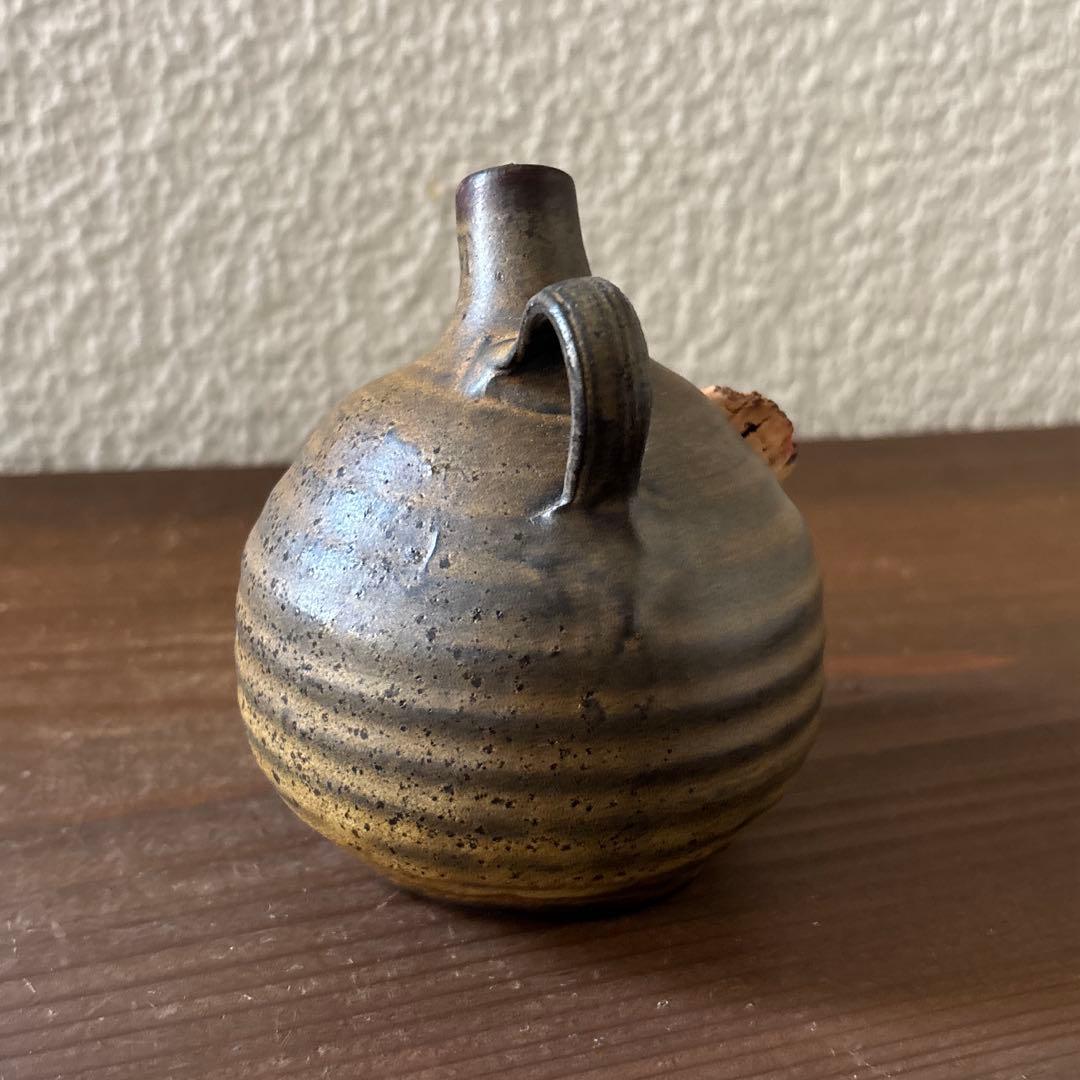 オランダ ヴィンテージ陶器 オイルランプ 花器 一輪挿し オブジェ 卓上ランプ