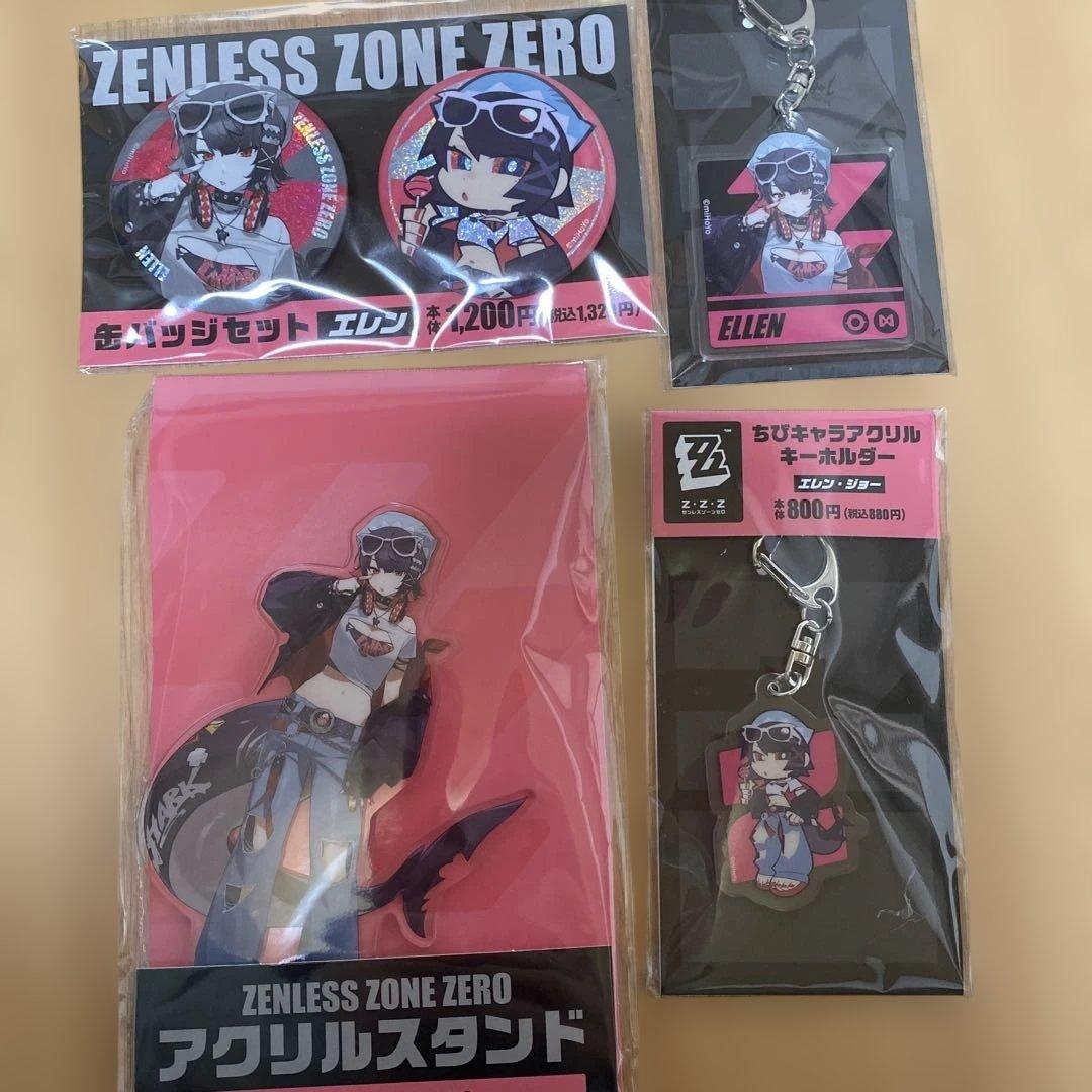 ４点　エレン ジョー ファミマ ゼンゼロ アクスタ　アクキー　缶　ゼンレスゾーン