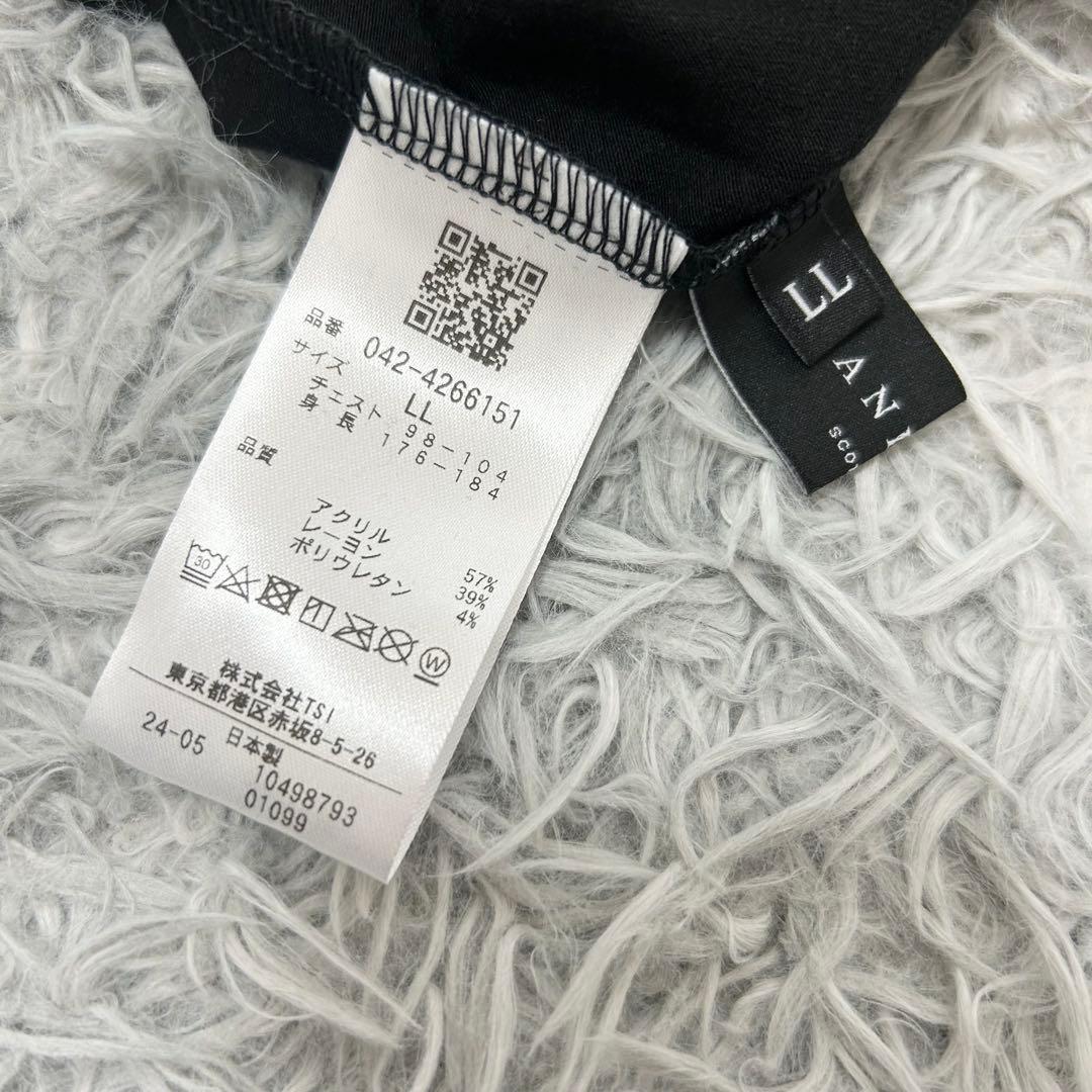 新品　セントアンドリュース　モックネック　長袖シャツ　秋冬　ブラック　LLサイズ
