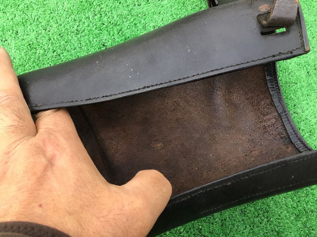 ドイツ軍③ WW2 革製ゲートル 実物