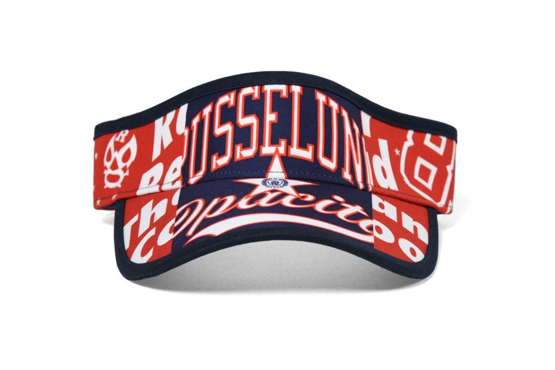 Russeluno ラッセルノ クレイジーパターン 総柄 サンバイザー