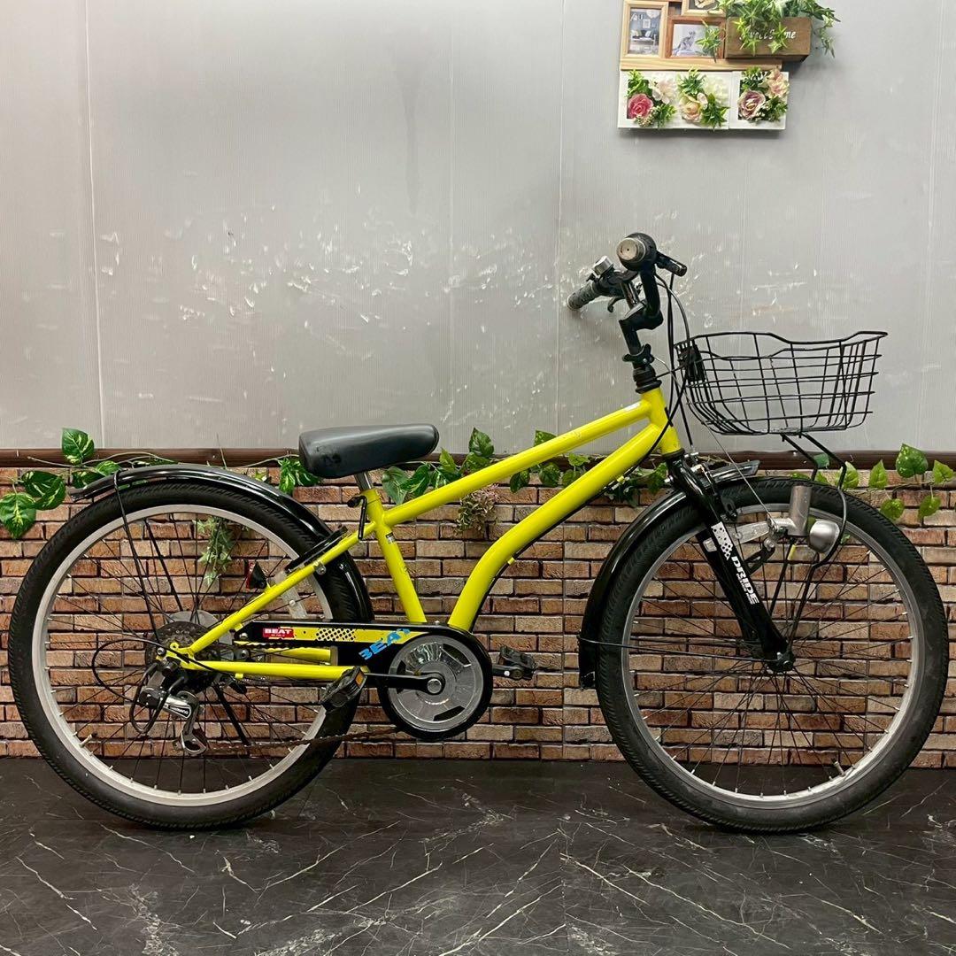 【119】子供用自転車 子供車 DRIDE イエロー 24×1.95インチ