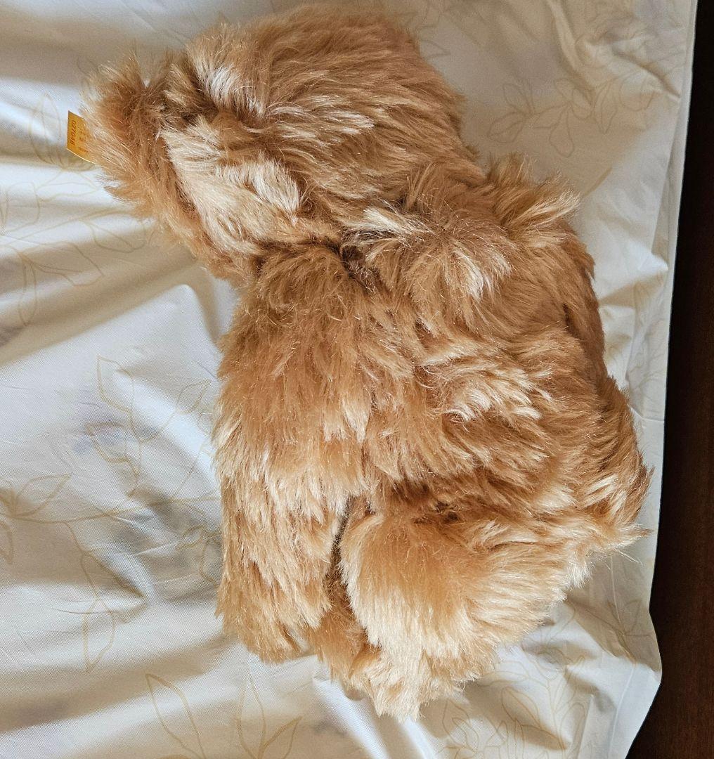 Steiff ぬいぐるみ ベージュ　タグつき