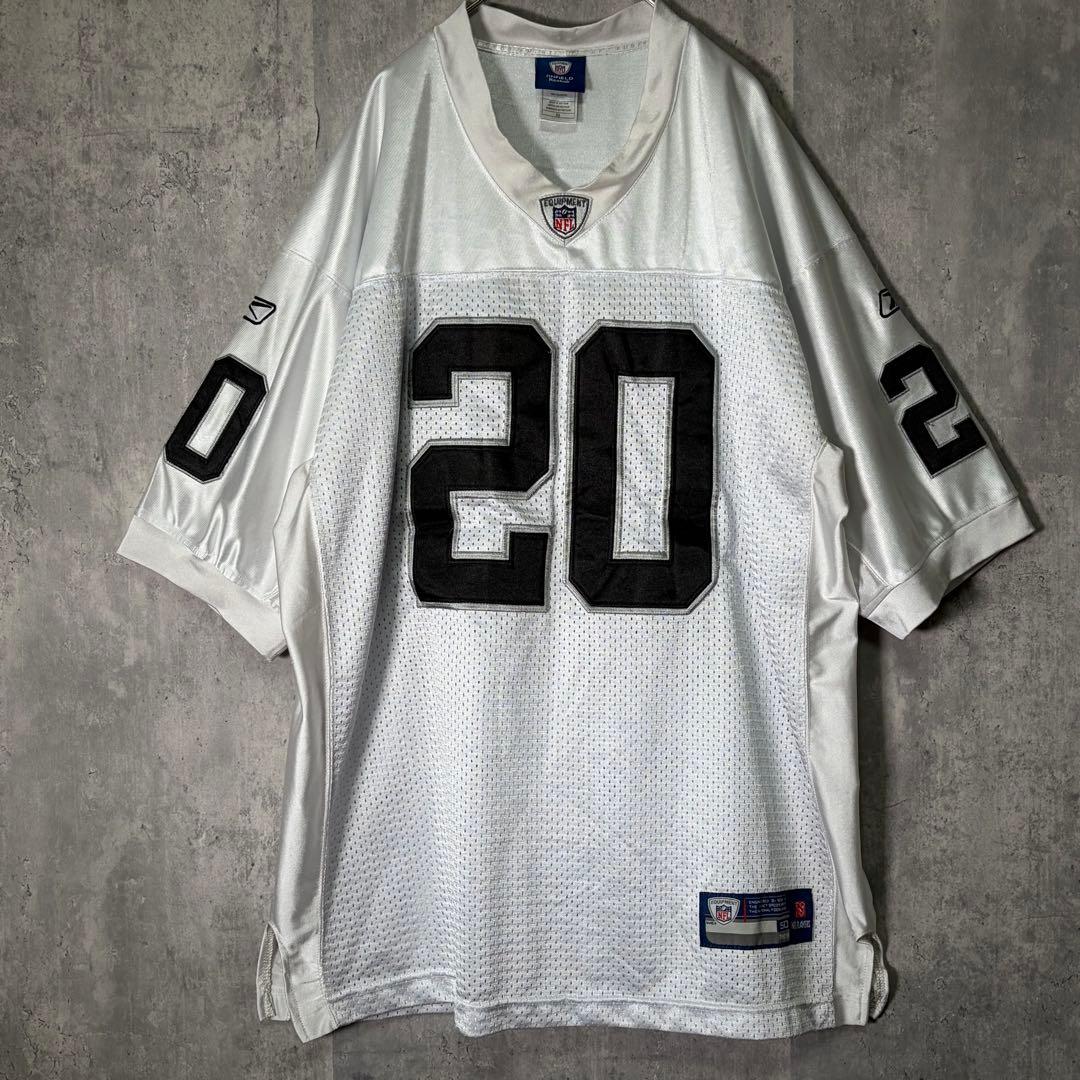 希少 ホワイト RAIDERS McFADDEN ゲームシャツ reebok