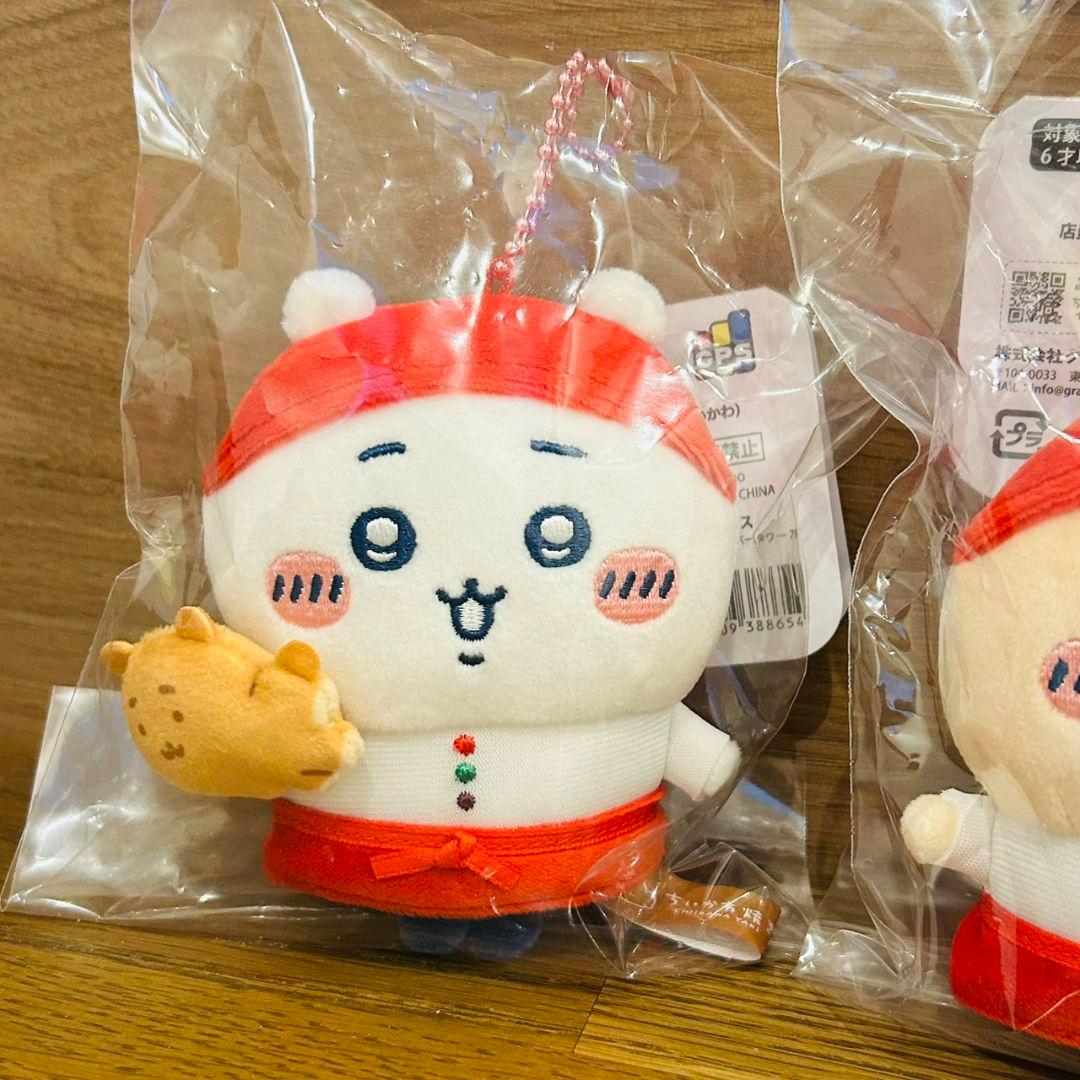 ちいかわ焼き 店員さんなマスコット ハチワレ ちいかわ うさぎ３点 新品未開封