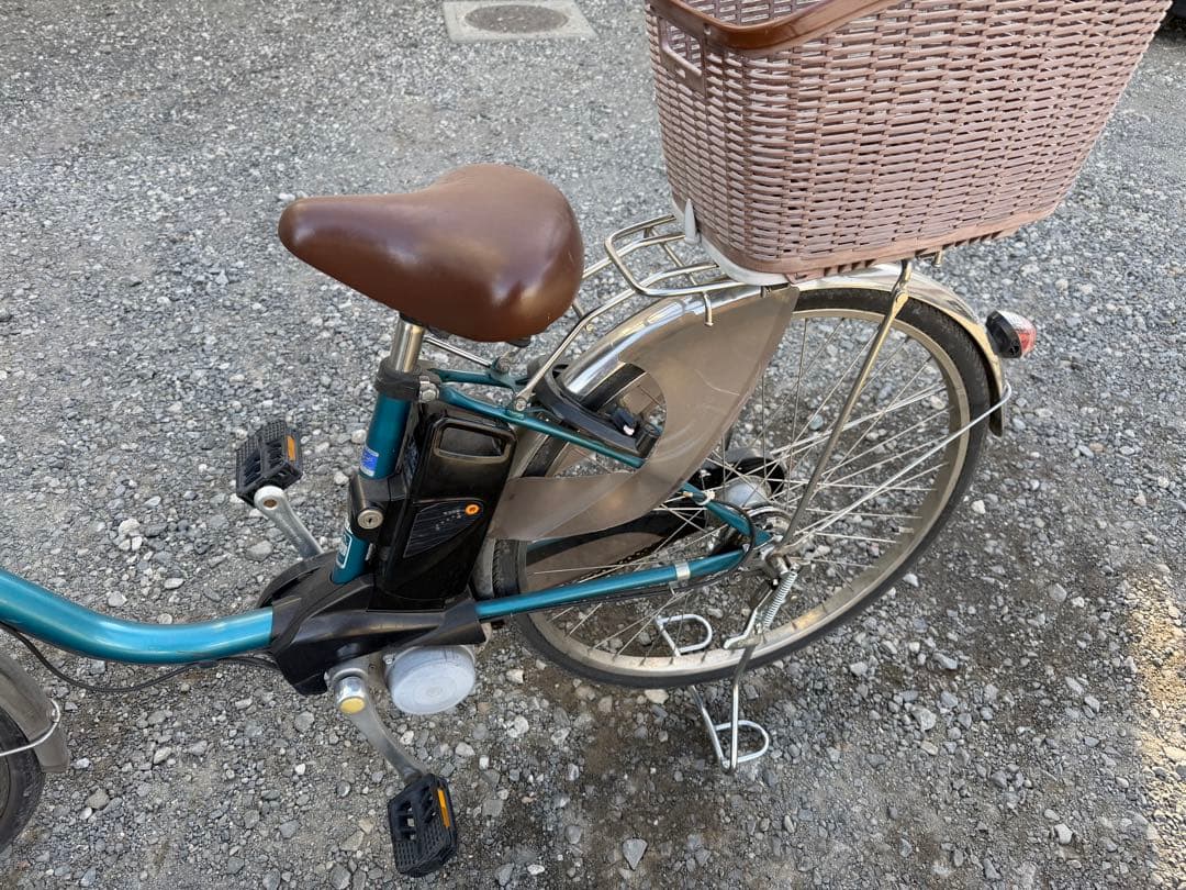 電動アシスト自転車 青色 26インチ