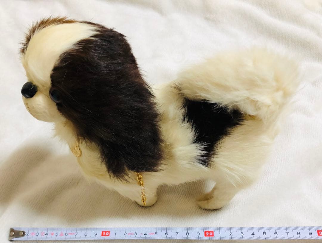 犬　チン　ラビットファー　リアルファー　KOBAYASHIぬいぐるみ　ぬいぐるみ