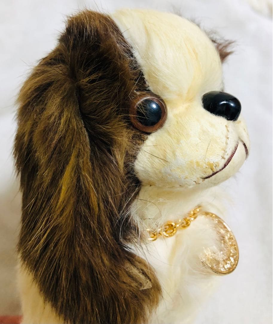 犬　チン　ラビットファー　リアルファー　KOBAYASHIぬいぐるみ　ぬいぐるみ