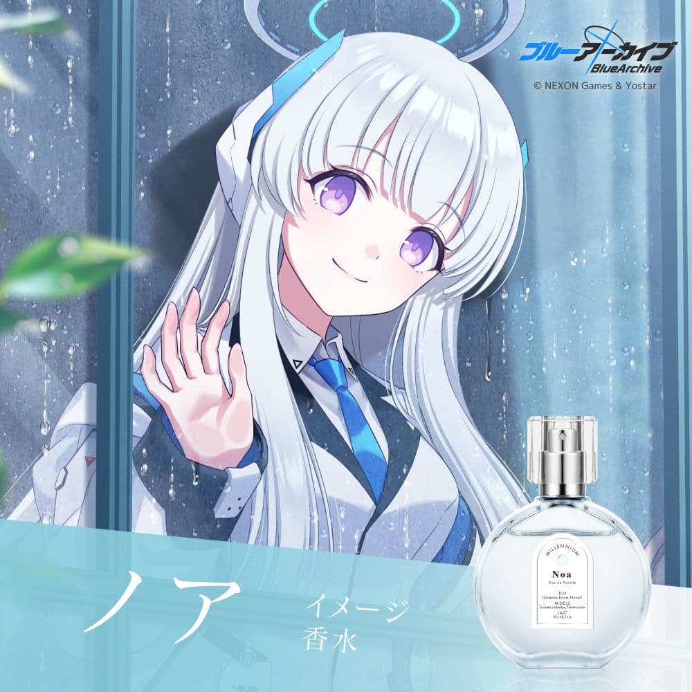 ブルーアーカイブ 生塩ノア オードトワレ 香水 50mL＋アクリルパネルセット