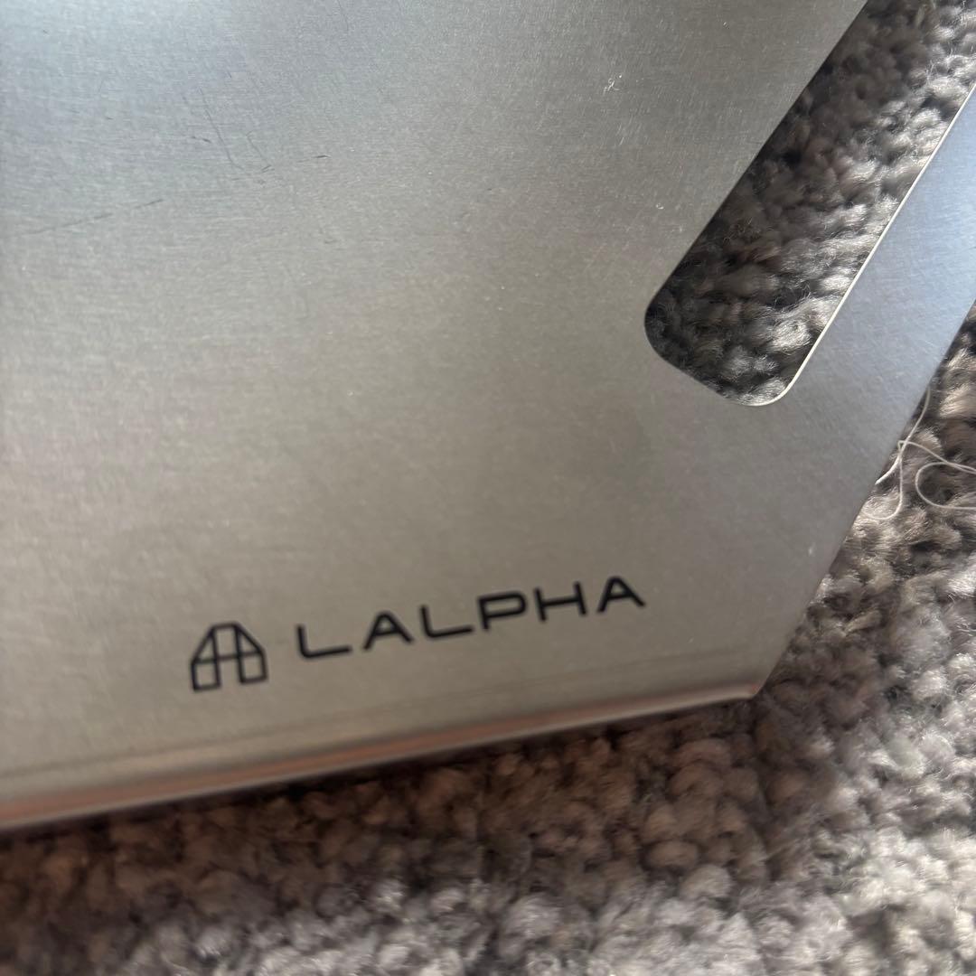 【未使用】 LALPHA ワンポール サイドテーブル 燕三条製 ポール固定式