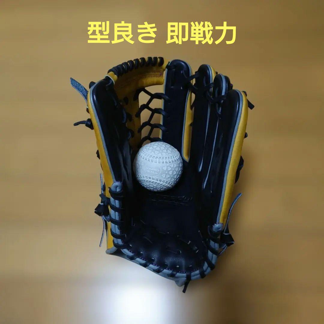 新品未使用 SSK軟式オーダーグラブ 874型 外野 スチーム型付け済み