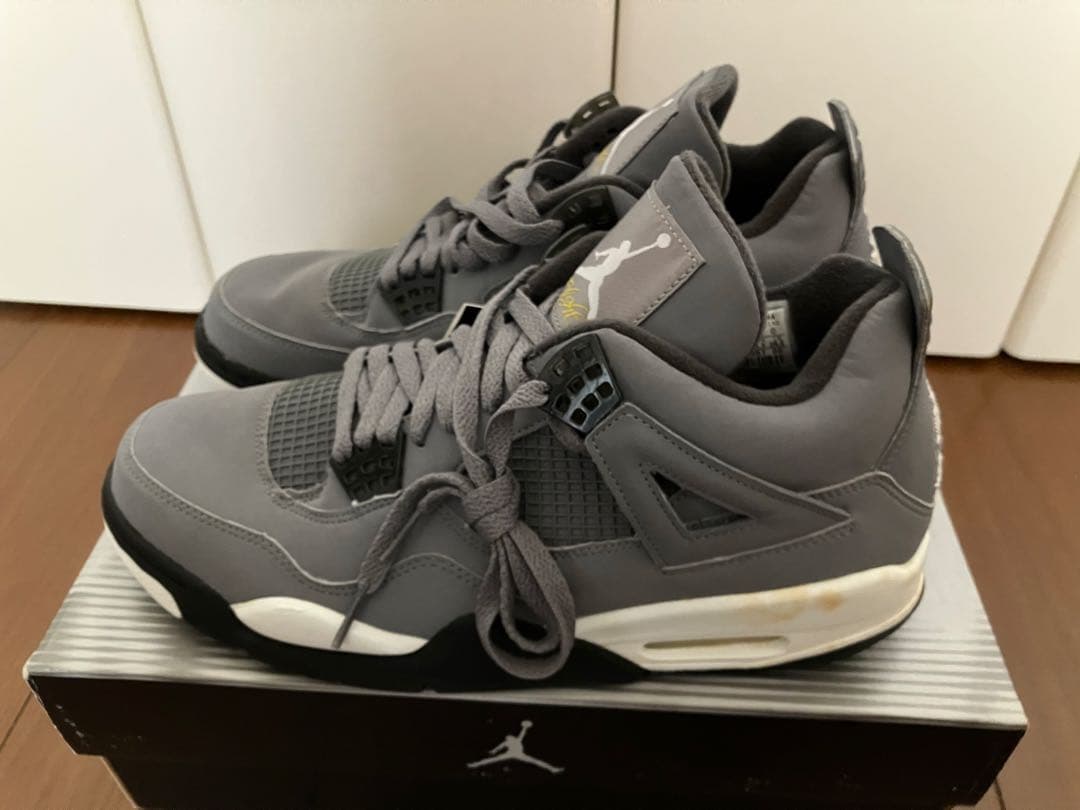 シューズ(男性用) AIR JORDAN 4 RETRO COOL GREY