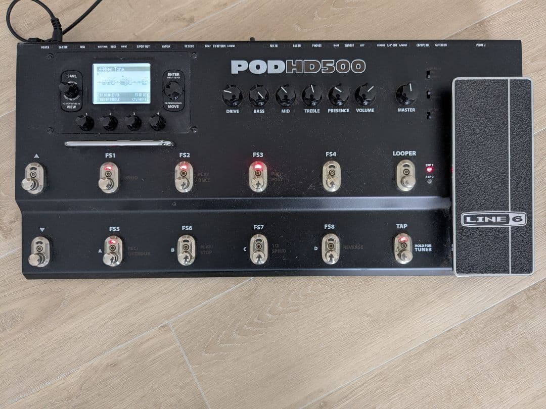 LINE6 POD HD 500 アンプシュミレーター　純正アダプター付き