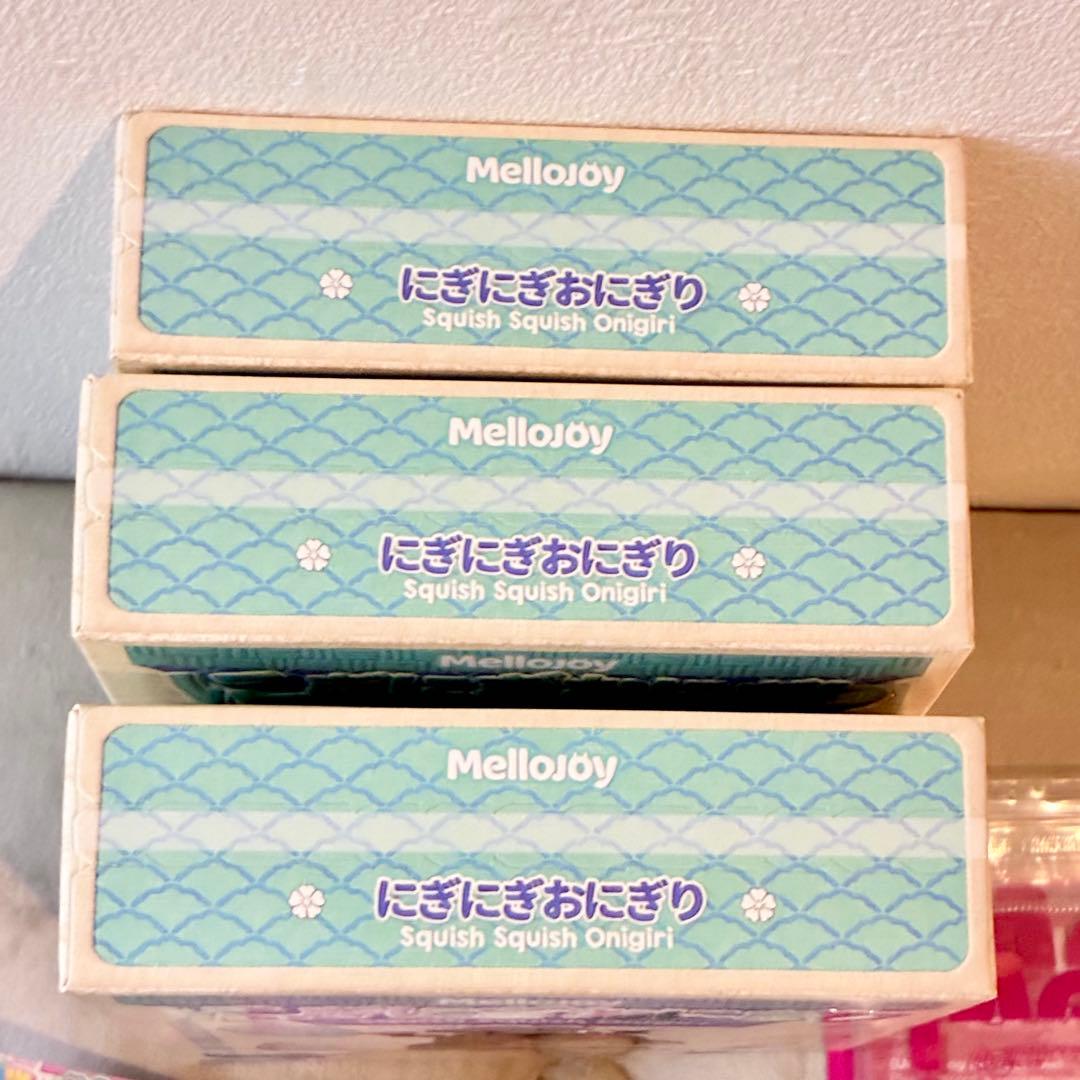 mellojoy 未開封3箱 にぎにぎおにぎり スクイーズ メロジョイ