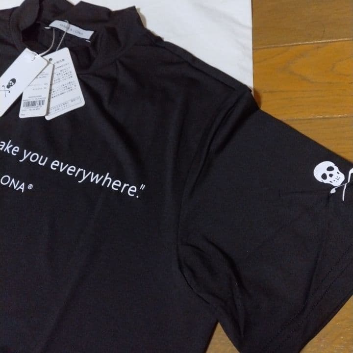 ⭐新品未使用⭐MARK&LONA⭐ 半袖⭐モック⭐黒⭐LL⭐