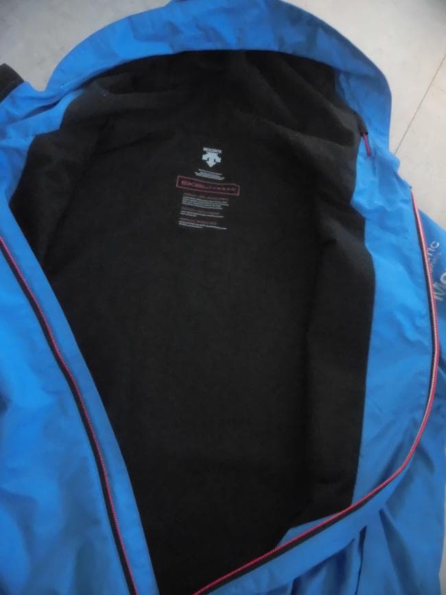 美品 デサント EKS+THERMO セットアップ L 上下セット メンズ 青