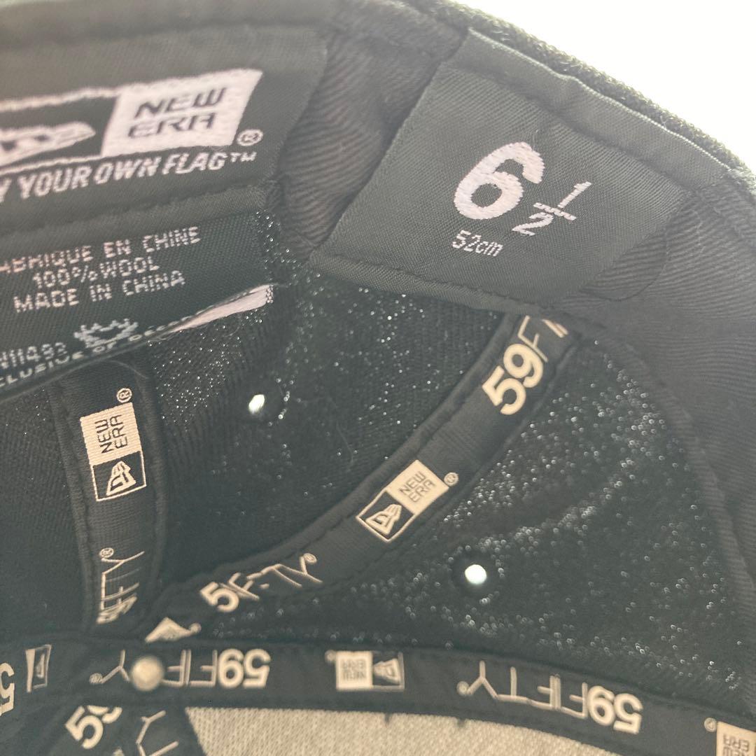 【中古】MLB ドジャース キャップ 2個セット黒/黒 7 3/4と6 1/2