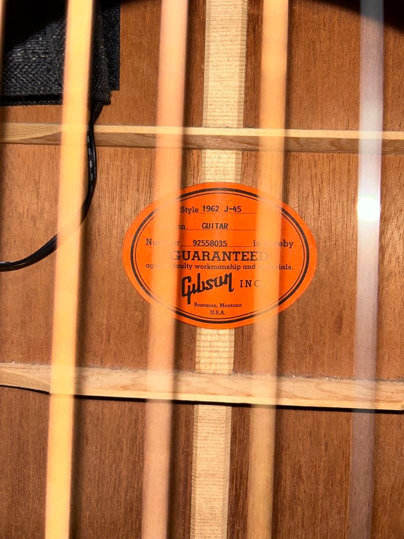 GIBSON 1962 J-45 REISSUE 1998年製 LR Baggs