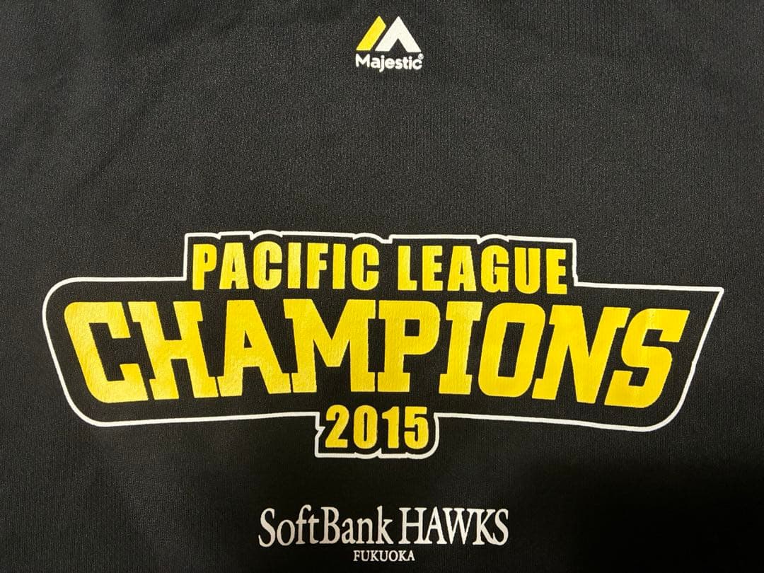 福岡ソフトバンクホークス 2015パリーグ優勝Tシャツ 柳田悠岐 トリプルスリー