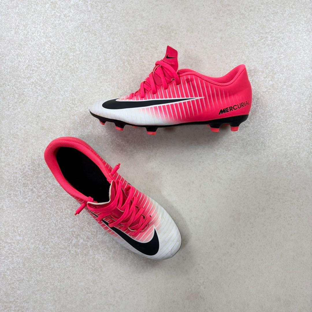 NIKE マーキュリアル サッカースパイク ピンク×ホワイト FG 26cm