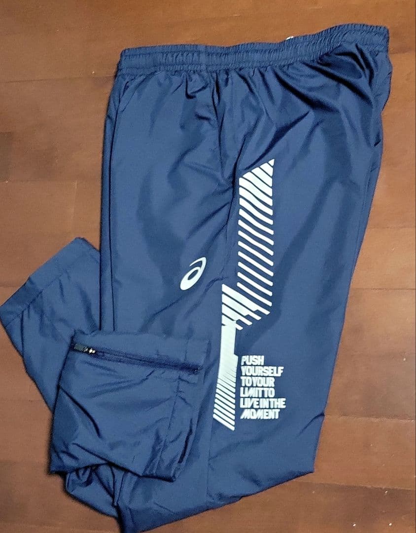 ASICS アシックス　ナイロンジャージ上下　 セットアップ　Lサイズ