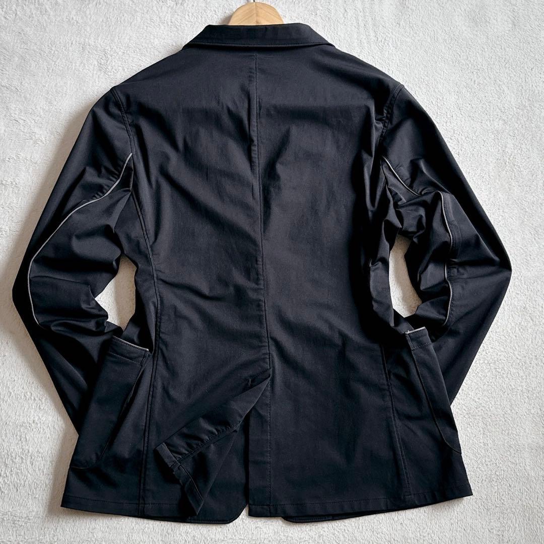 美品◇【FIDRA フィドラ】テーラードジャケット ストレッチ ブラック M