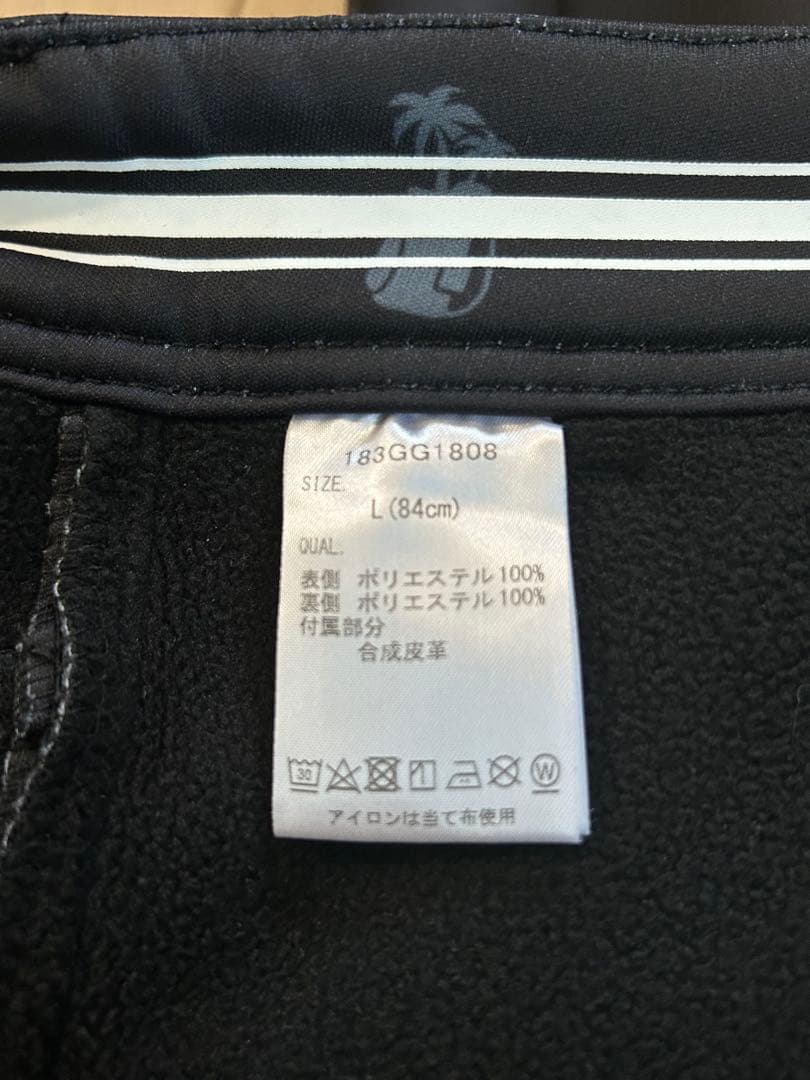 美品◾️ガッチャゴルフ ◾️裏起毛ブラック パンツ L