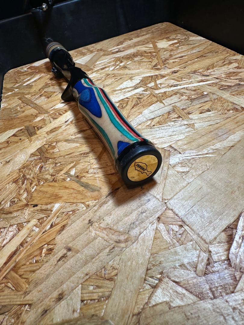 渓流釣りトップウォーター ベイトフィネス　スケートボード自作グリップ
