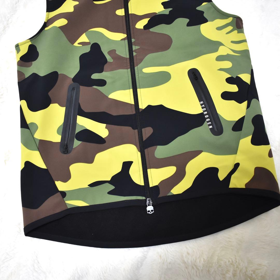 極美品✨ハイドロ　迷彩　ベスト　カモフラ柄　M ゴルフウェア
