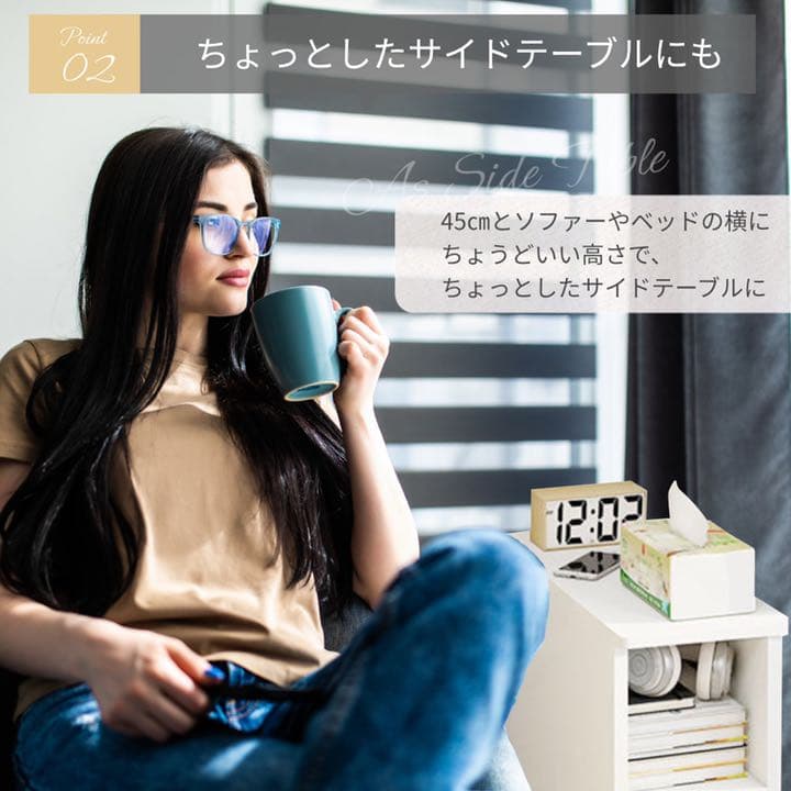 キャビネット 北欧風 ホワイト ナチュラル コンパクトキャビネット