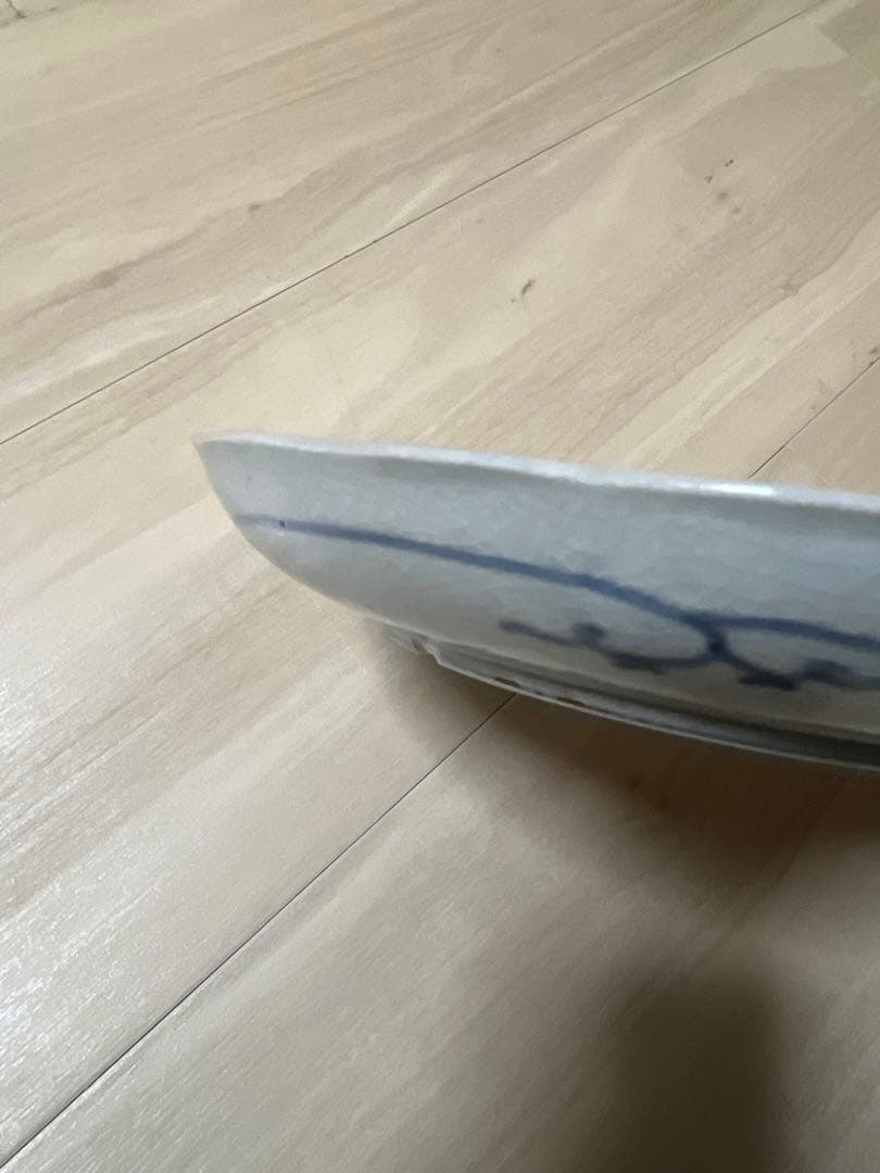 古伊万里 染付 皿 中皿 なます皿 古美術 時代物 江戸 骨董 JAPAN